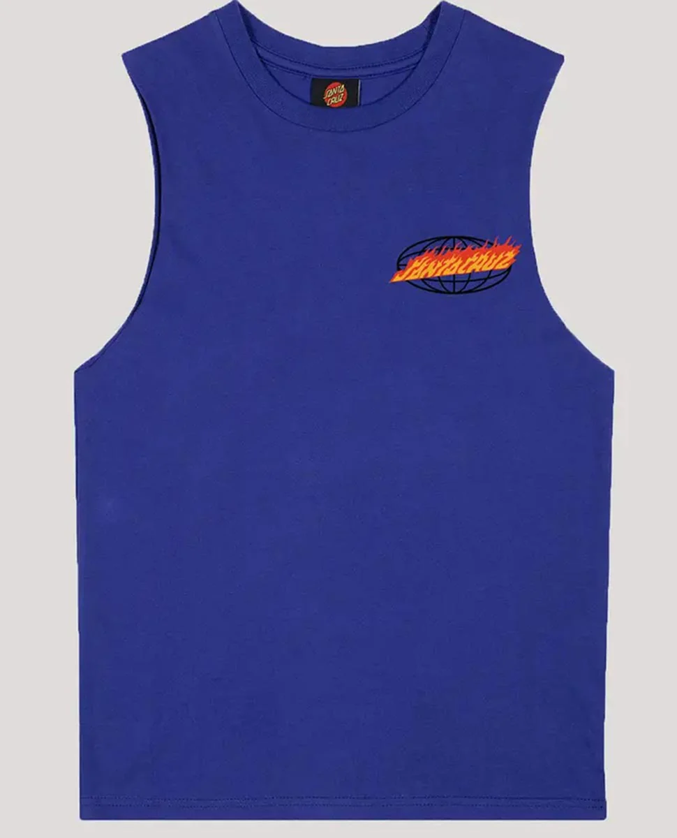Global Flame Dot Muscle Tank