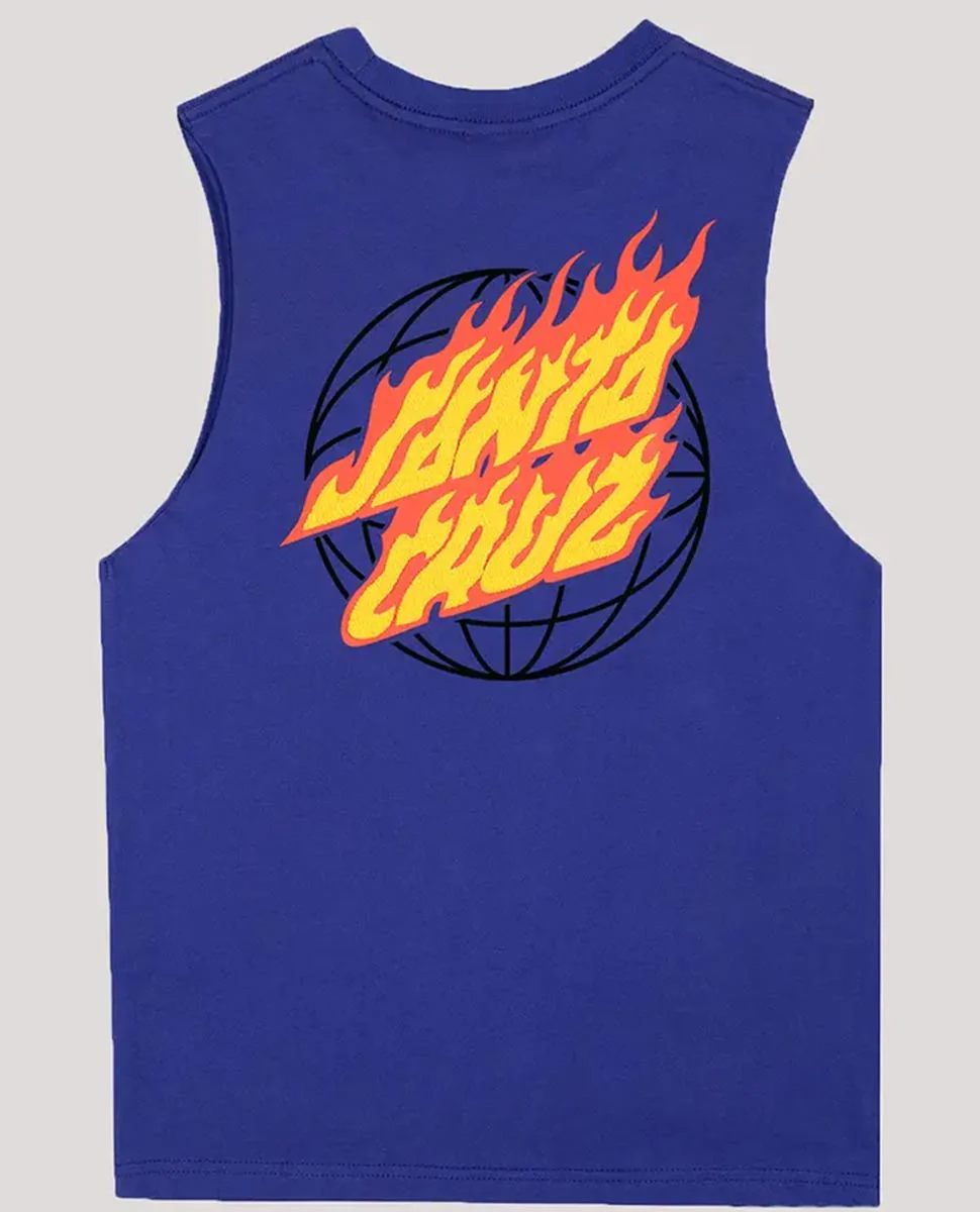 Global Flame Dot Muscle Tank - Image 2