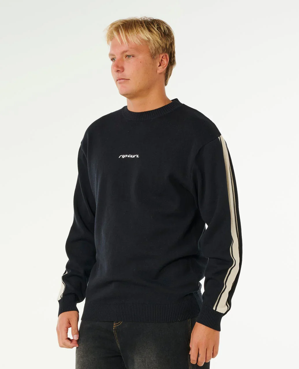 Inner Visions Stripe Knit Crew - Image 2